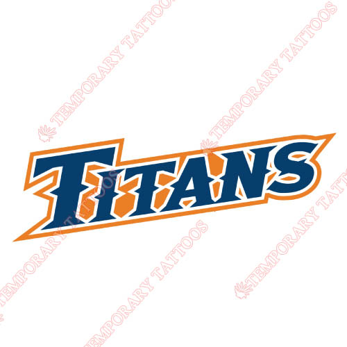 Cal State Fullerton Titans Customize Temporary Tattoos Stickers NO.4066